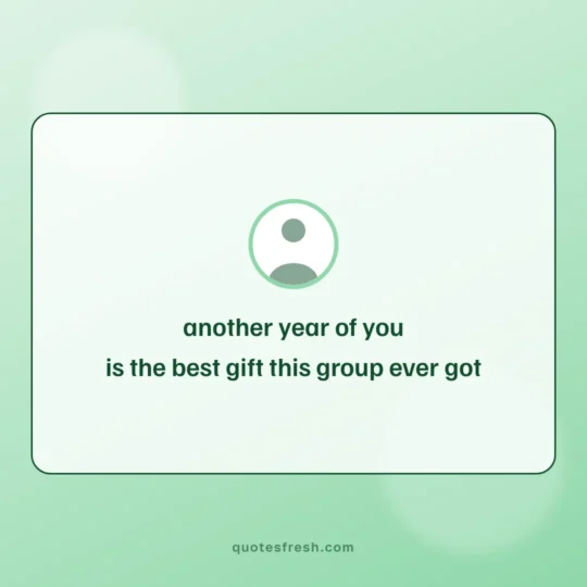 Birthday Quotes card: another year of you