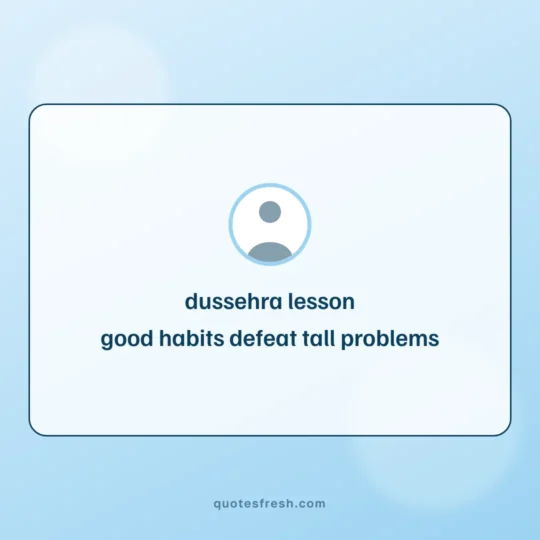 Holi Celebration Quotes card: dussehra lesson